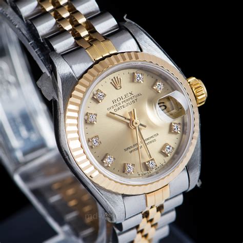 womens rolex oyster perpetual datejust with diamonds price